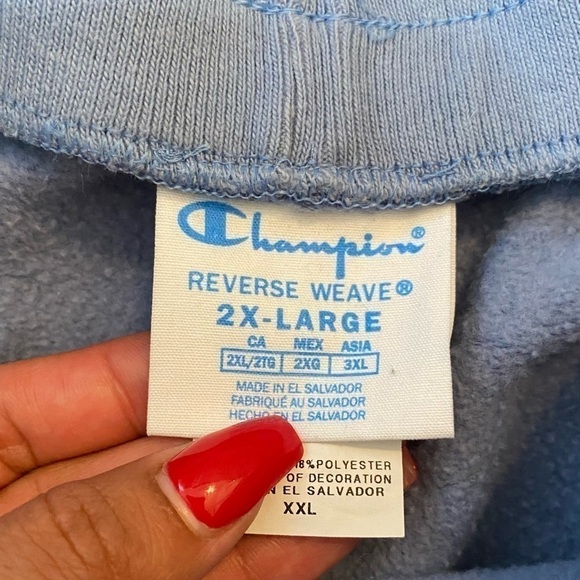 Champion Reverse Weave Periwinkle Blue Womens Shorts XXL - Picture 4 of 11
